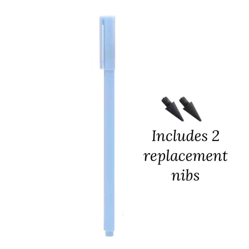 🍒🍒 (Bundle Only) Slim Sky Blue Infinity Pencil with Replacement Nibs